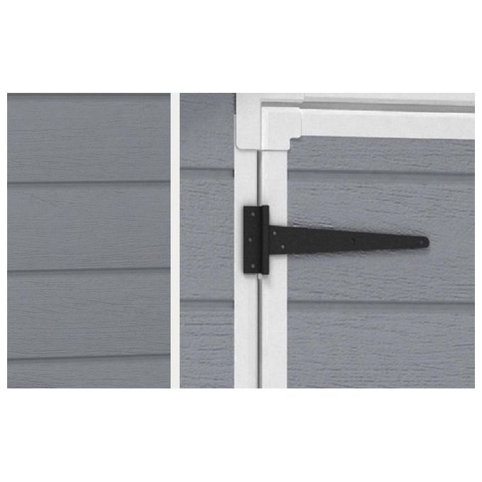 Keter Casetta da Giardino Manor 6X8 in Resina 185,8x236,8x227h Grigio