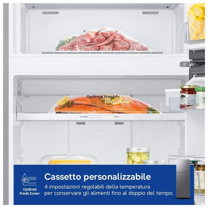 Samsung RT35CG5644S9ES EcoFlex AI Frigorifero Doppia Porta 348 L 171,5 cm Classe E 39 dB No Frost Wi-Fi colore Metallico