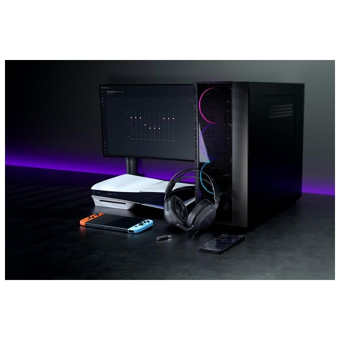 Turtle Beach TBS-3103-05 Stealth 500 Auricolare Gaming Wireless Dual Mode 2.4 GHz e Bluetooth 5.2 con Autonomia 40 Ore colore Nero