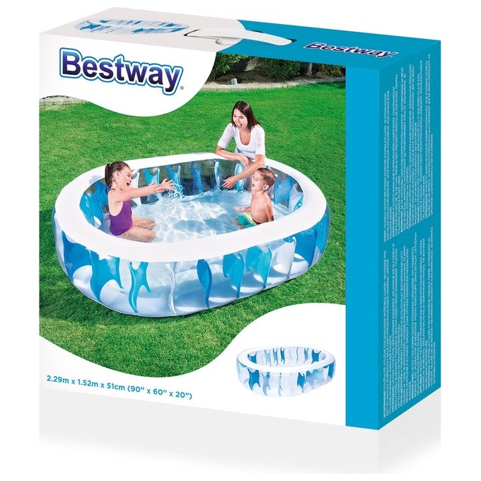 Bestway Piscina Family Ovale 542 Litri Multicolore