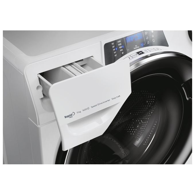 Candy RP4116BWMBC-1-S Rapidó PRO Lavatrice Frontale 11 Kg 1400 rpm Classe A Inverter Wi-Fi Vapore (85x60x62 cm) colore Bianco
