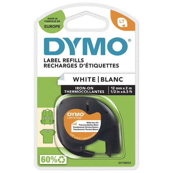Dymo Nastro Letratag 12mmx2m Bianco
