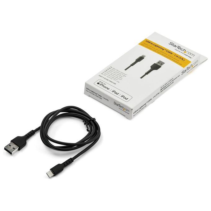 StarTech Cavo Usb a Lightning da 1mt Conforme Apple MFi Nero