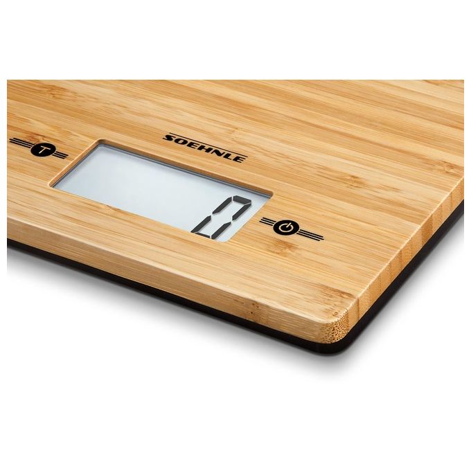 Soehnle Pwd Bamboo Bilancia Digitale da Cucina con Display Lcd