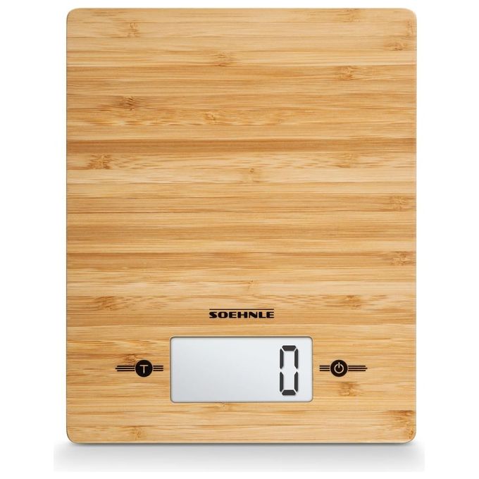 Soehnle Pwd Bamboo Bilancia Digitale da Cucina con Display Lcd