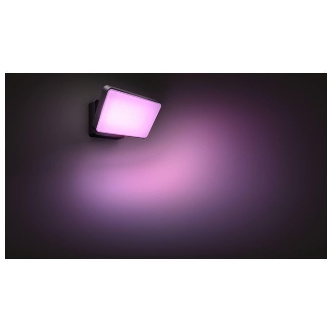 Philips Hue White and Colour Ambience Discover Proiettore per Esterni con Led Integrato Nero