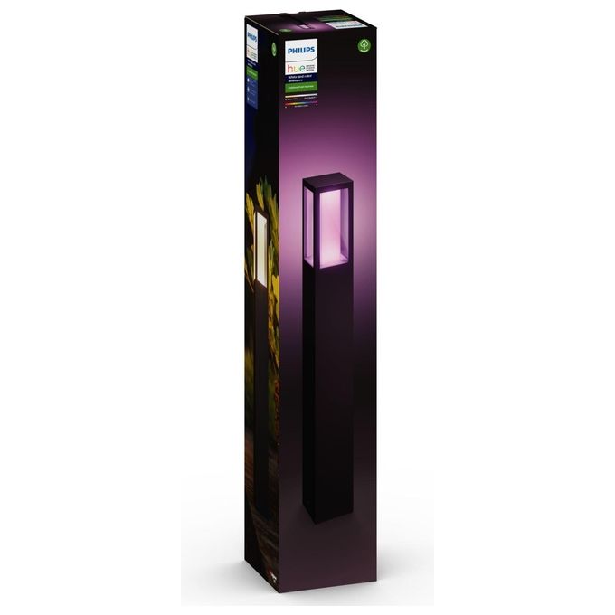 Philips Hue White and Colour Ambience Palo per Esterni con Led Integrato Nero Impress