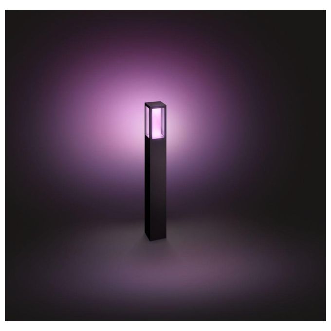 Philips Hue White and Colour Ambience Palo per Esterni con Led Integrato Nero Impress