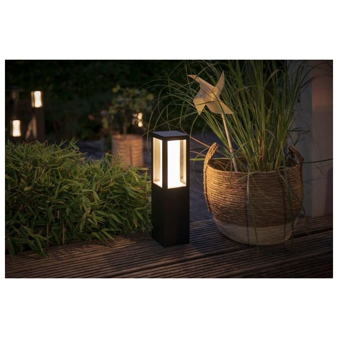 Philips Hue White and Colour Ambience Impress Hue WACA EU Piedistallo da Esterno Nero 2x8W