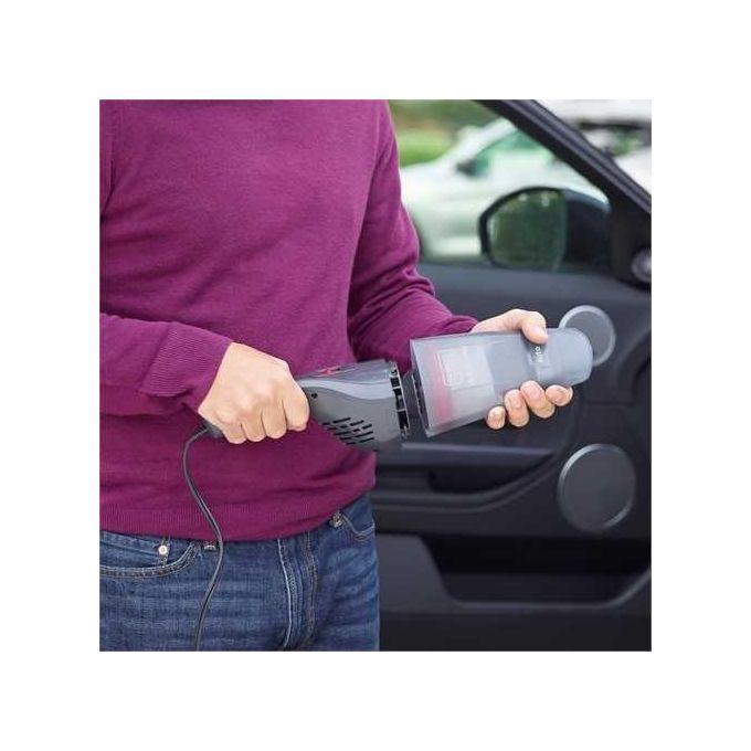 Black+Decker NVB12AV-XJ Aspirapolvere per Auto con Adattatore per Accendisigari Capacita' 0,37 L 12 V Nero