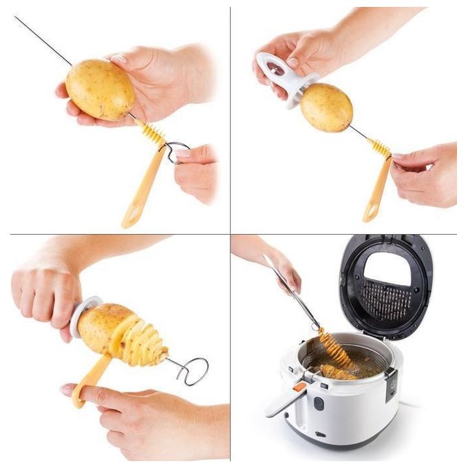 Tescoma Tagliapatate Spirale Set 4 Spiedini Presto