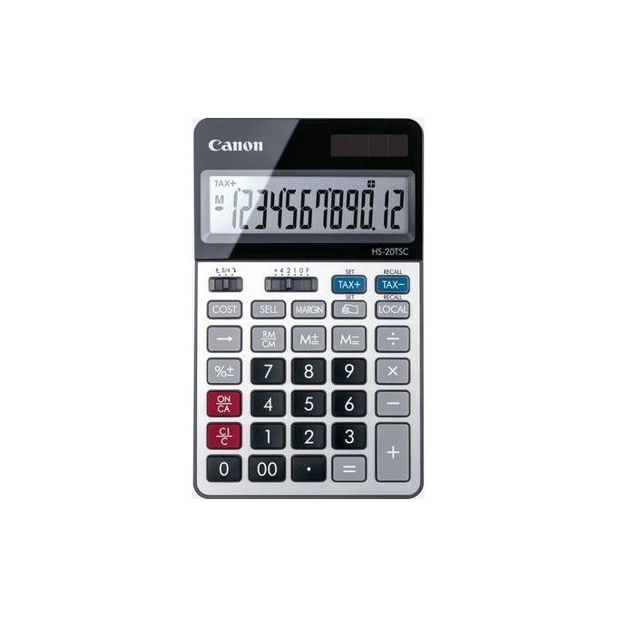 Canon HS-20TSC Calcolatrice Desktop Finanziaria Nero-Argento