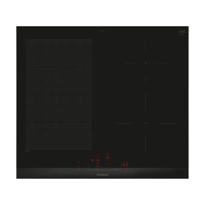 SIEMENS EX675HEC1E iQ700 Piano cottura a induzione 60 cm 4 zone FlexInduction colore Nero