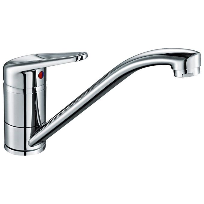 Franke 115.0347.142 Novara Plus Miscelatore Monocomando Cucina canna girevole 360° cartuccia ceramica flessibili inox colore Cromato