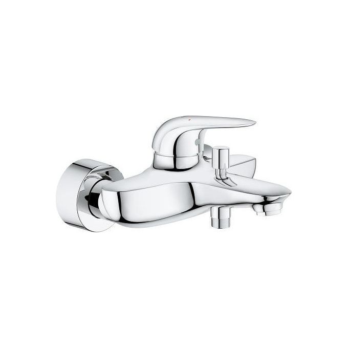 Grohe Rubinetto Miscelatore Mono Splitcomando da Parete per Vasca da Bagno Cromo Lucido Starlight Wave