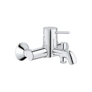 Grohe 23787000 Start Classic Miscelatore Mono Splitcomando a parete per vasca da bagno Valvola di non ritorno integrata Cromo