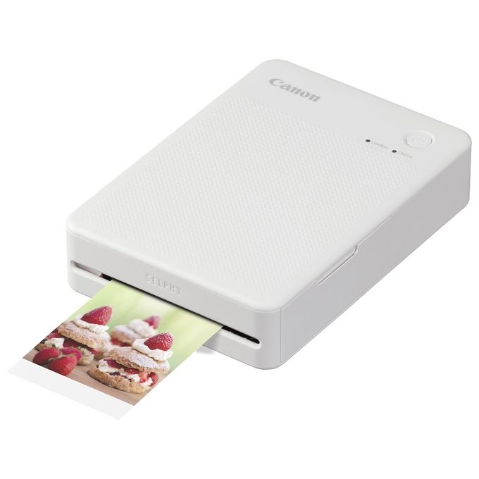 Canon QX20-WH SELPHY QX20 Stampante Fotografica Portatile Sublimazione Wi-Fi USB-C 2 Formati Adesivi colore Bianco