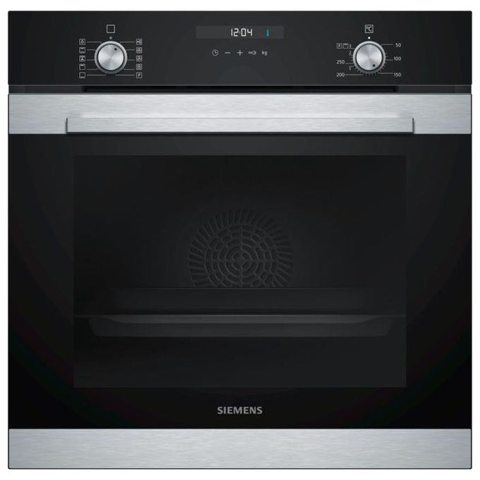 Siemens HB337A0S0 Serie IQ500 Forno da incasso elettrico 71 L Classe A Aria calda 3D Plus funzione pizza ecoClean Plus (59.5x59.4x54.8 cm) colore Nero acciaio inox