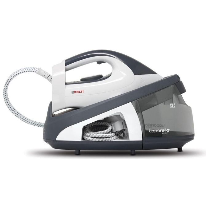 Polti PLEU0238 Vaporella Simply VS10.10 Ferro da Stiro a Caldaia Capacita' 1,5 Litri Potenza 2200 W Funzione ECO Nero-Bianco