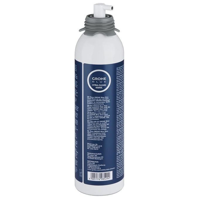 GROHE 40434001 Blue Cartuccia per Pulizia per Sistemi Home e Professional Made in Germany (26.5x7.1x7.1 cm) colore Bianco