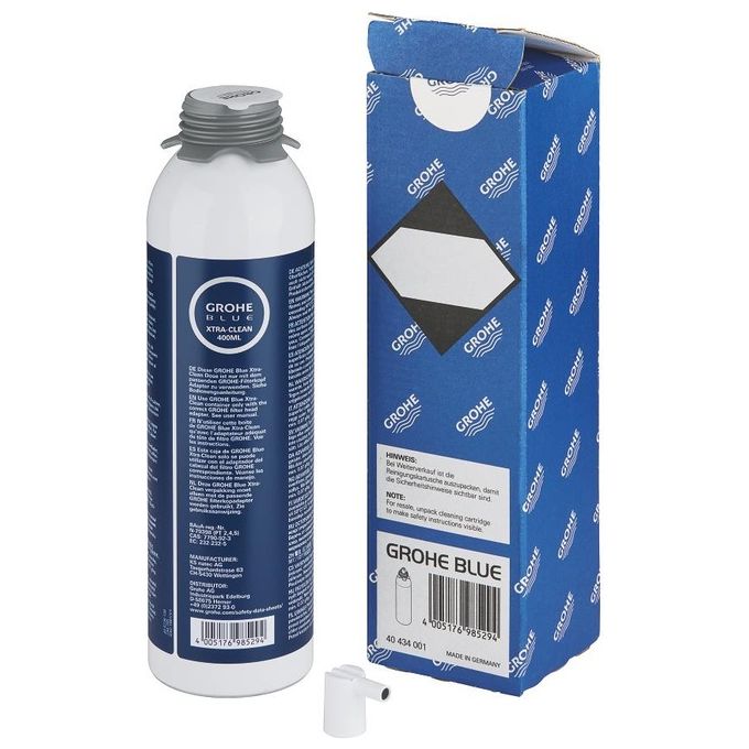 GROHE 40434001 Blue Cartuccia per Pulizia per Sistemi Home e Professional Made in Germany (26.5x7.1x7.1 cm) colore Bianco