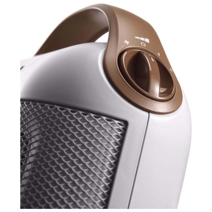 De'Longhi HFX30C18.IW Capsule Termoventilatore Ceramico 1800W 2 Potenze Protezione Antigelo Ventilazione Estiva colore Bianco