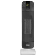 DeLonghi HFX65V20 Bend Line Termoventilatore Ceramico a Torre Oscillante Potenza 2000 W Timer Bianco-Nero