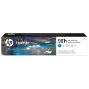 HP 981Y L0R13A Cartuccia Inchiostro Originale da 16000 Pagine, ad Elevata Capacita', Compatibile con le Stampanti HP PageWide, Serie Enterprise Color 556 e serie Enterprise Color Flow MFP 586z, Ciano