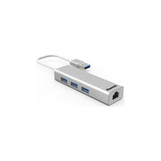 Hamlet XHUB330LAN Hub 3 x SuperSpeed Usb 3.0 + 1000Base-T Desktop