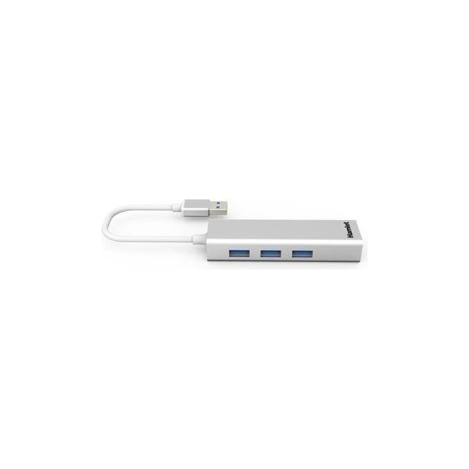 Hamlet XHUB330LAN Hub 3 x SuperSpeed Usb 3.0 + 1000Base-T Desktop