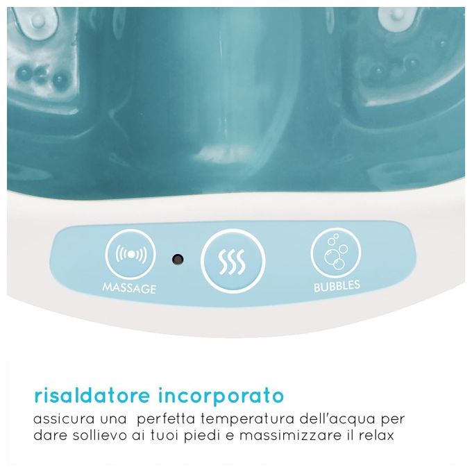 Homedics Pediluvio Massaggiatore Piedi Idromassaggio Magnetoterapia Vibrazione Mantenimento Temperatura 40°C
