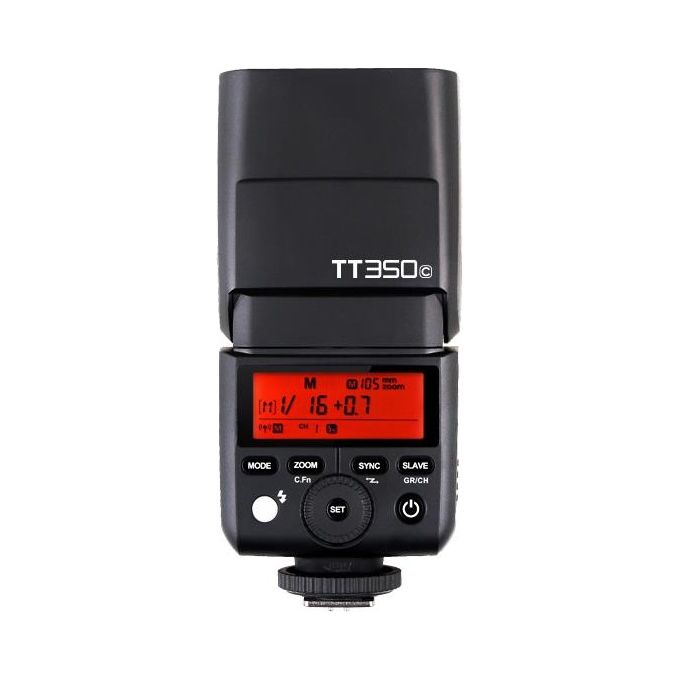 Godox GO-TT350C TT350C Flash TTL compatto per Canon con HSS 1-8000s e sistema radio 2.4GHz colore Nero