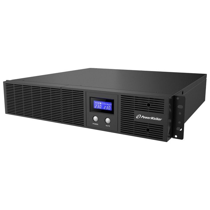 PowerWalker 10121101 VI 3000 RLE Gruppo di Continuita' UPS Line Interactive Onda Sinusoidale Pura 3000VA 1800W 8 Uscite IEC C13 Rack Tower