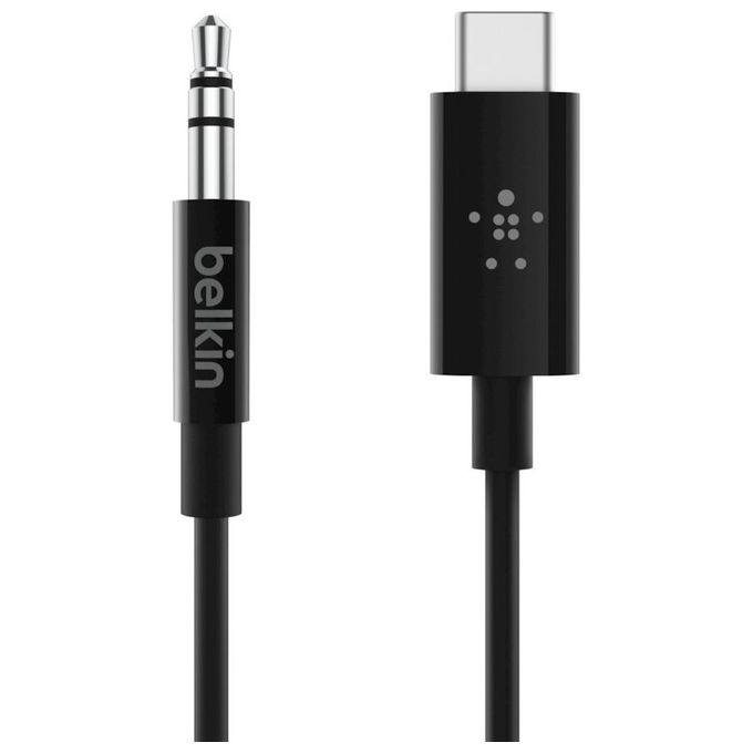 Belkin Rockstar Cavo Audio da 3,5mm con Connettore Usb-C 90cm