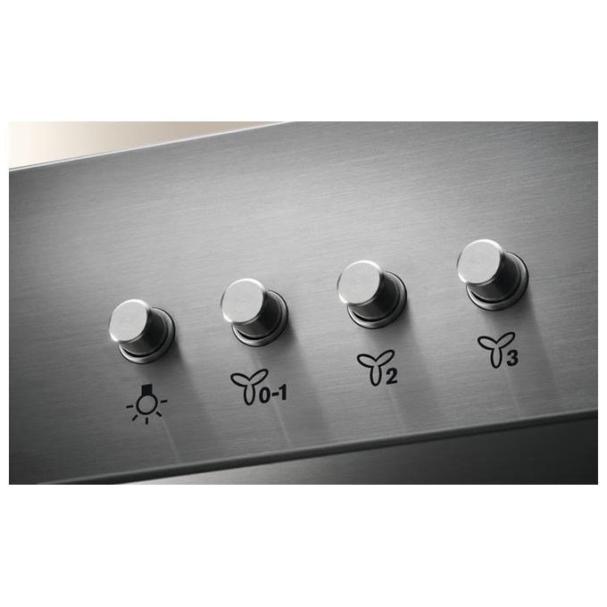 Electrolux LFC316X Cappa Aspirante o Filtrante a Parete 3 Velocita' Classe energetica D Portata 420 m³-h 60 cm Inox