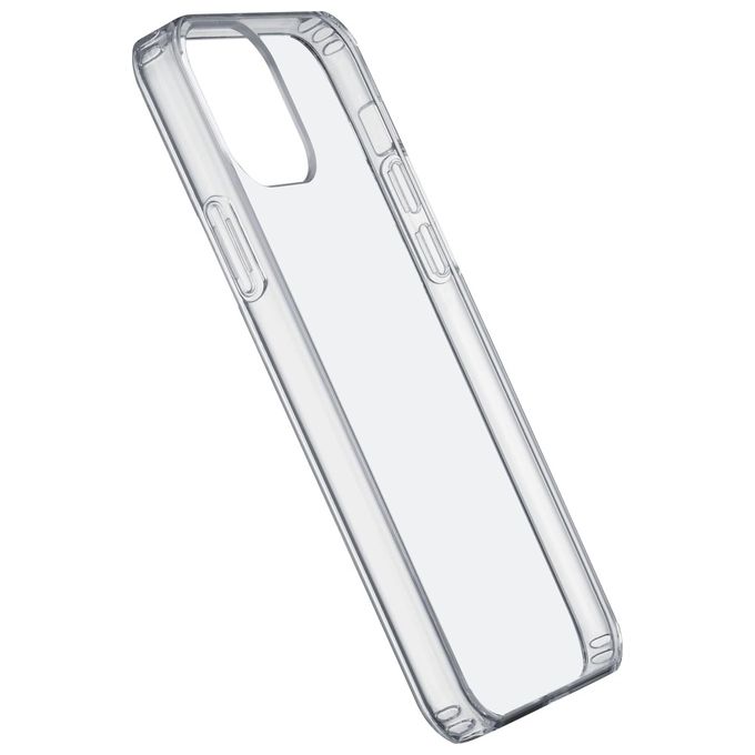 Cellular Line Cover Clear Duo per iPhone 12-12 Pro Custodia rigida con bordi in gomma