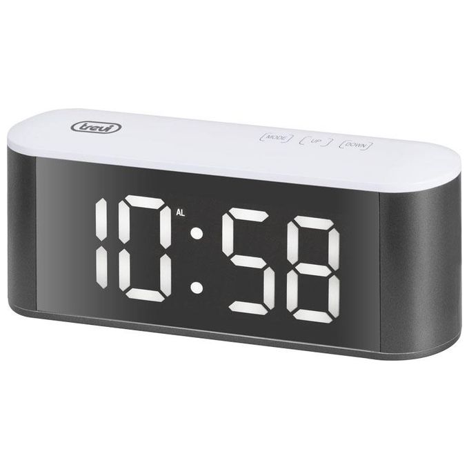 Trevi EC 883 BL Orologio Sveglia Digitale con Termometro e Grande Display Bianco
