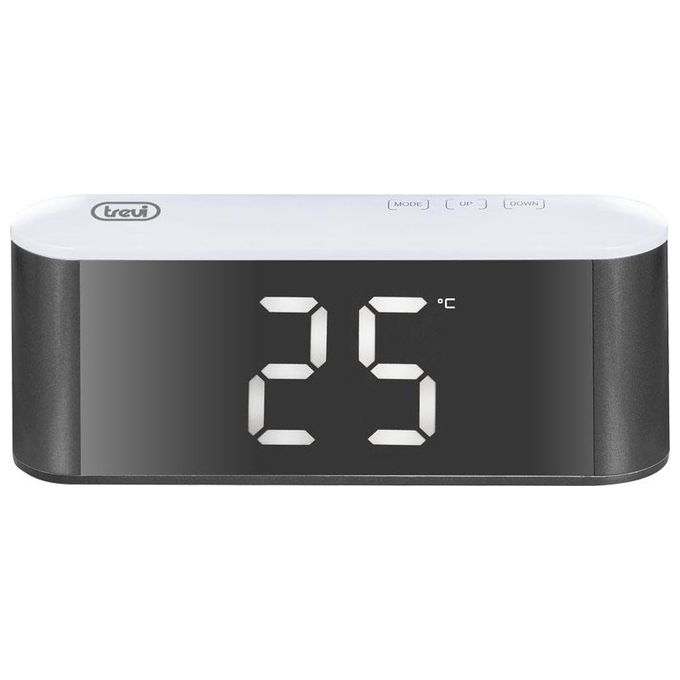 Trevi EC 883 BL Orologio Sveglia Digitale con Termometro e Grande Display Bianco