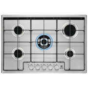 Electrolux EGS7534X Serie 300 Piano Cottura a Gas 5 Zone Bruciatore Tripla Corona 75 cm Acciaio Inox