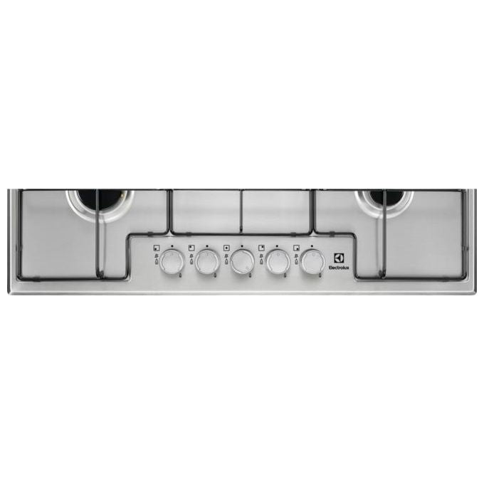 Electrolux EGS7534X Serie 300 Piano Cottura a Gas 5 Zone Bruciatore Tripla Corona 75 cm Acciaio Inox