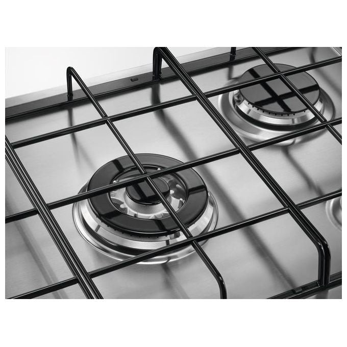 Electrolux EGS7534X Serie 300 Piano Cottura a Gas 5 Zone Bruciatore Tripla Corona 75 cm Acciaio Inox