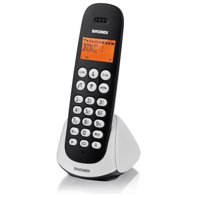 Brondi Telefono Cordless Adara Nero-Bianco