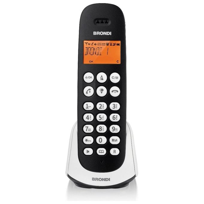 Brondi Telefono Cordless Adara Nero-Bianco