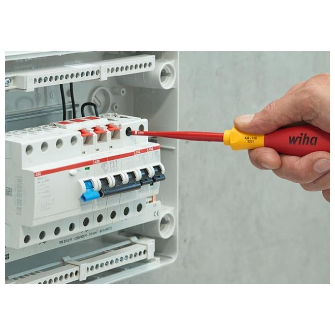 Wiha 3201K12 Set di Cacciaviti Elettrici SlimFix SoftFinish Nero 12 Tagli