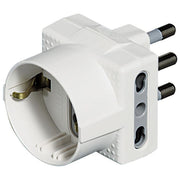Bticino Adattatore Multiplo 16A 2P+t Standard Italiano 220-250V Bianco
