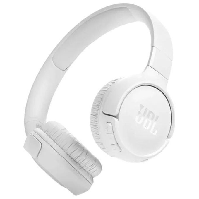 JBL JBLT520BTWHTEU Tune 520BT Cuffie On Ear Wireless Bluetooth 5.3 Pure Bass 57 ore Microfono Pieghevoli colore Bianco