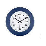 LOWELL Orologio da Parete in Abs con Movimento Continuo 30cm Colore Azzurro per Arredare la Casa con Stile Moderno