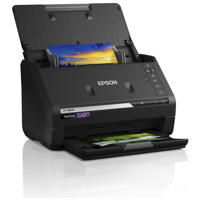 Epson B11B237401 FastFoto FF-680W Scanner Documenti Duplex A4 600x600 DPI 45 ppm Wi-Fi USB 3.0
