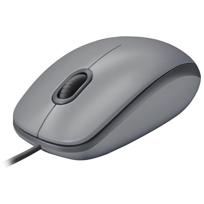 Logitech M110 Mouse Ambidestro USB tipo A Ottico 1000 DPI Mid Gray