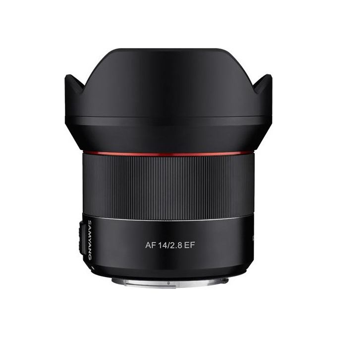 Samyang 8008 Obiettivo 14mm F2.8 AF Ultra Grandangolare per Canon EF con Autofocus e Costruzione in Metallo colore Nero